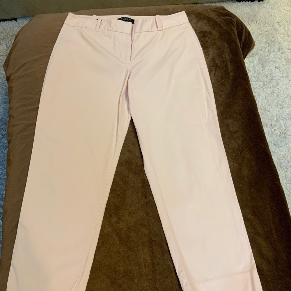 Talbots Pink 8 Signature Ankle Pants Preppy Classic Golf Resortwear Timeless